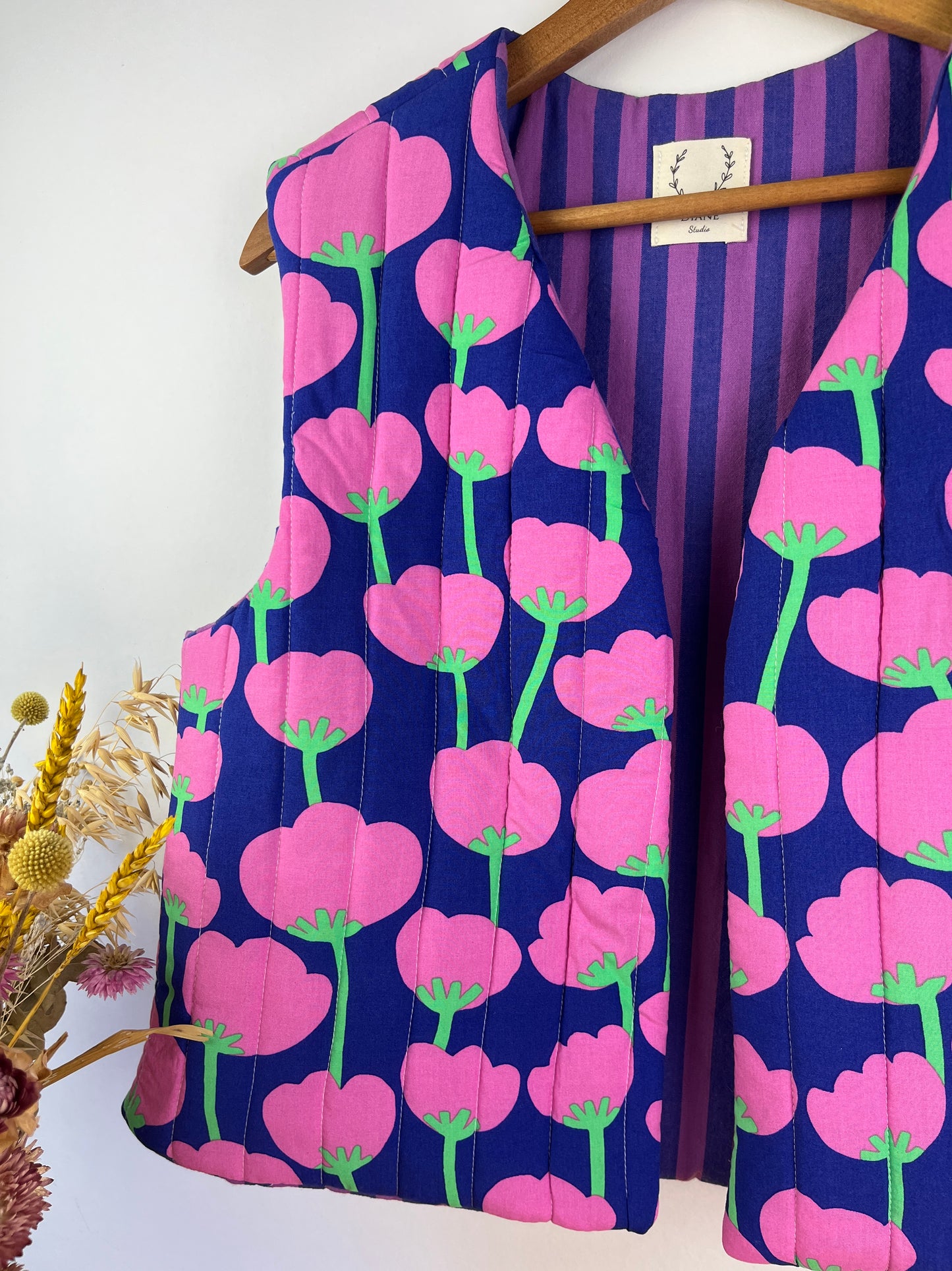 Le gilet Albane poppy violet - Taille M