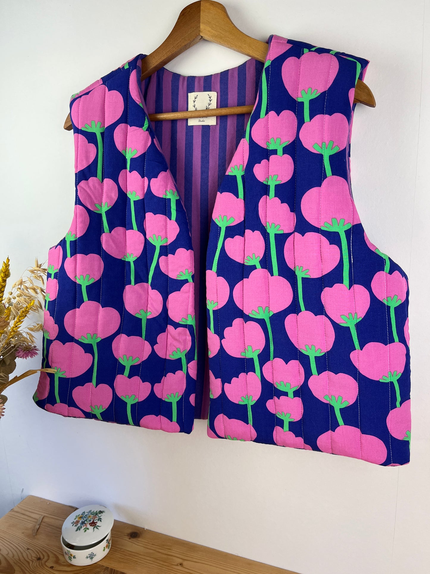 Le gilet Albane poppy violet - Taille M