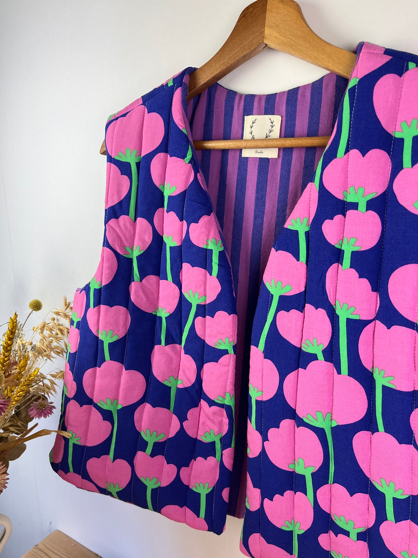 Le gilet Albane poppy violet - Taille M