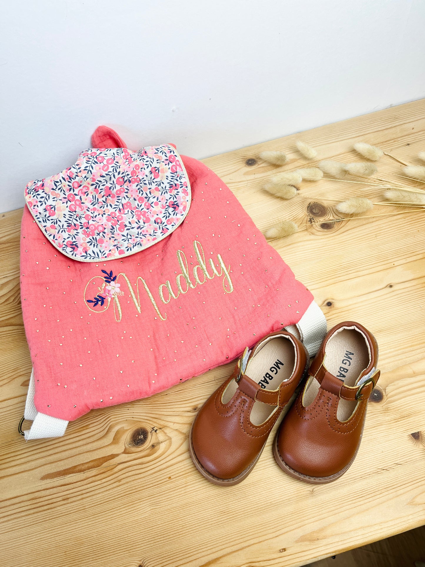 Ensemble : protège carnet et sac Eglantine