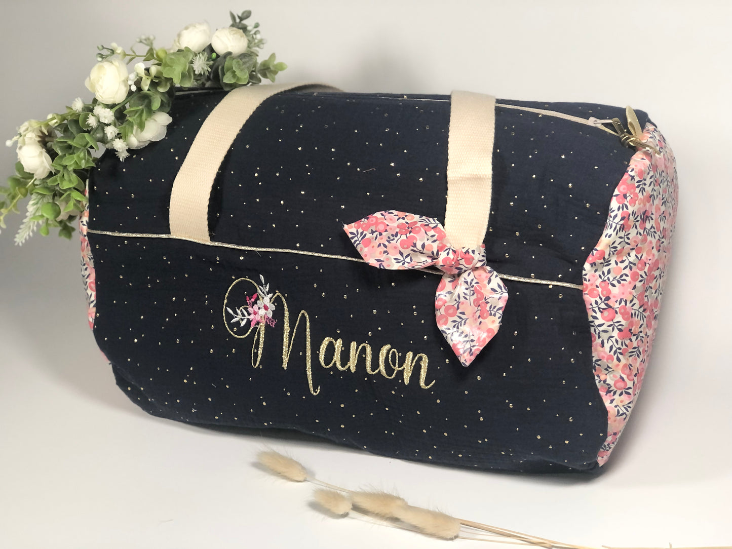 Le sac Pernelle prénom floral doré  ✨