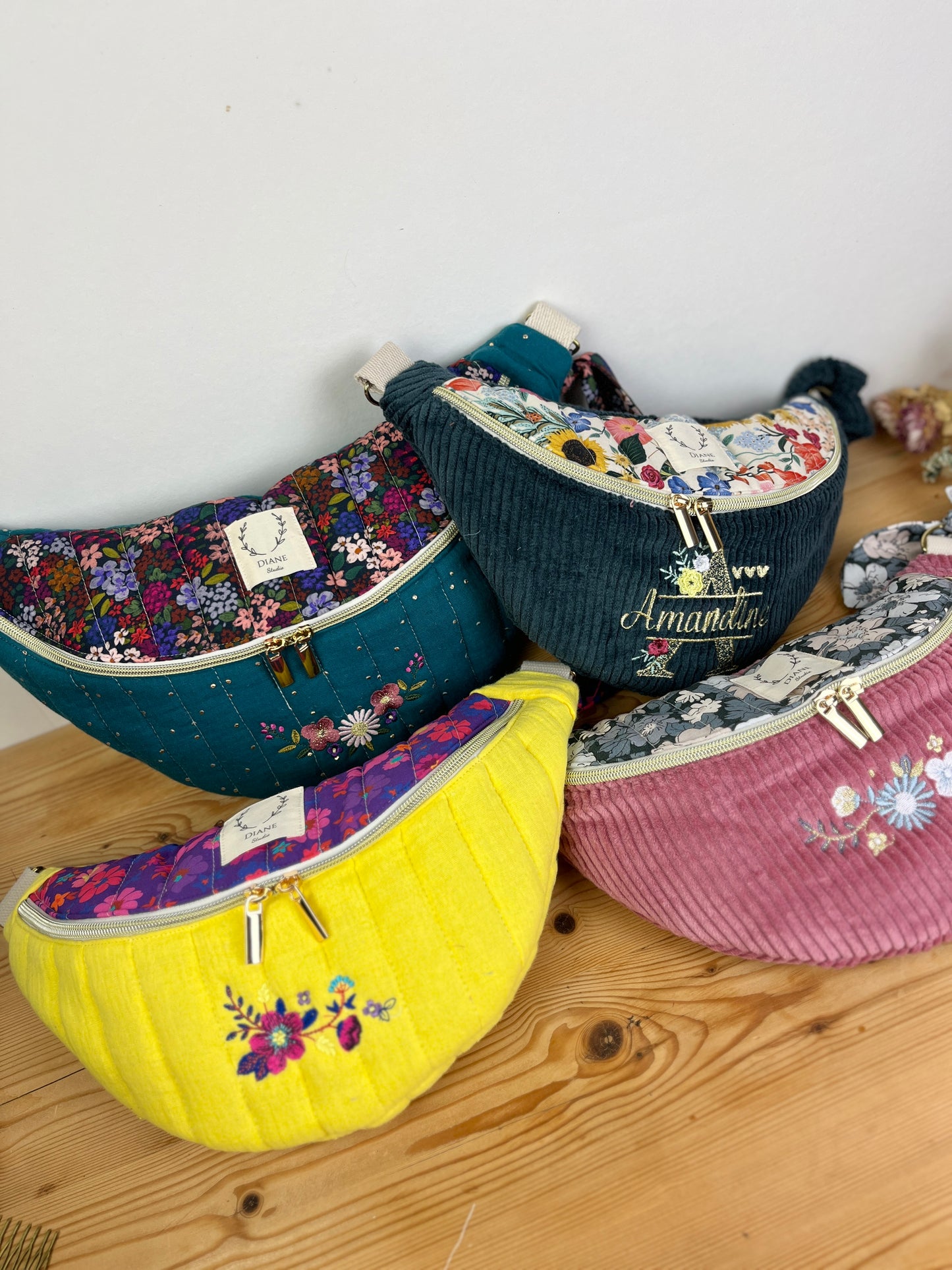 Le sac banane Eléonore adulte doré 100% personnalisable