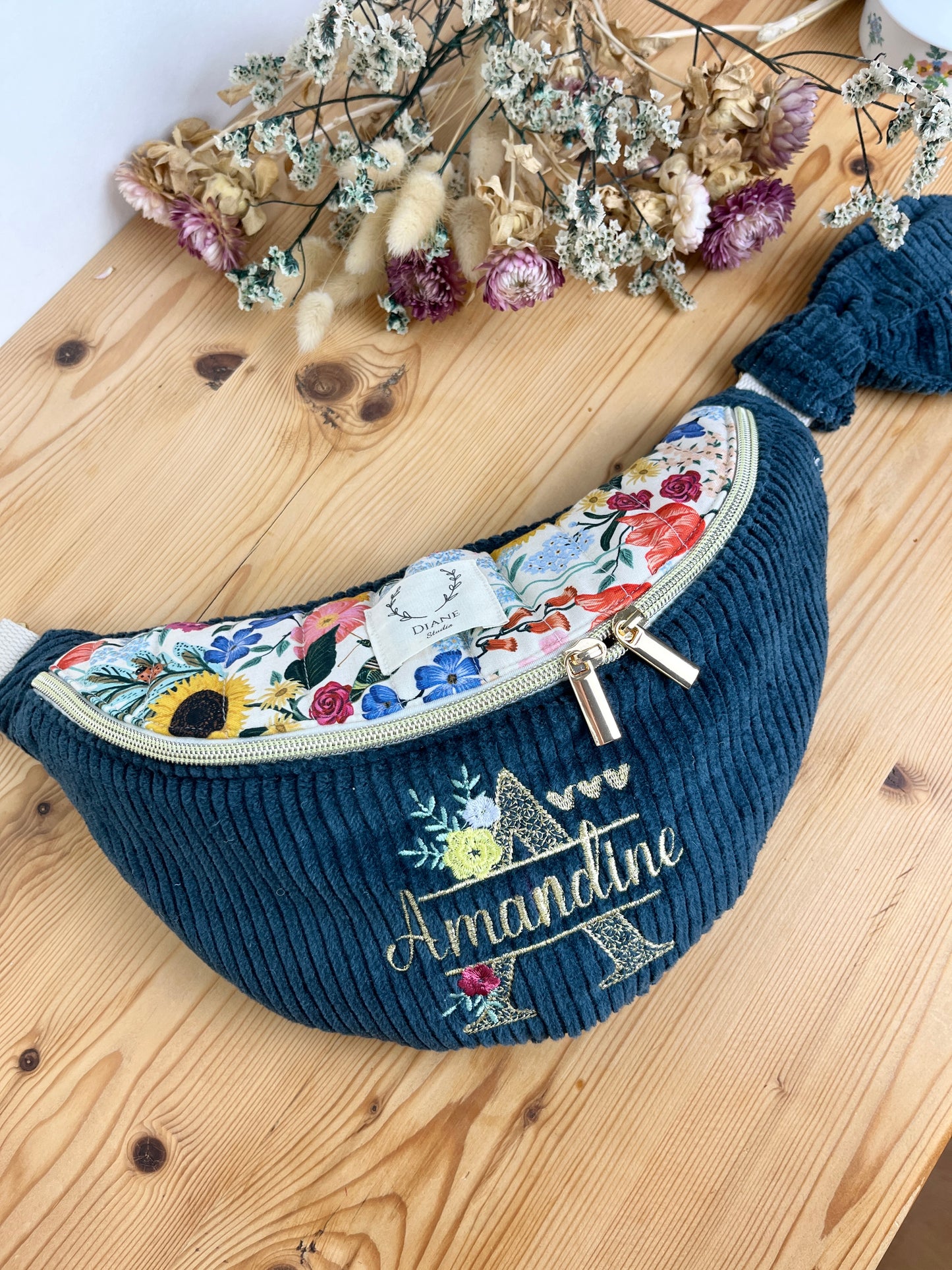 Le sac banane Eléonore adulte doré 100% personnalisable