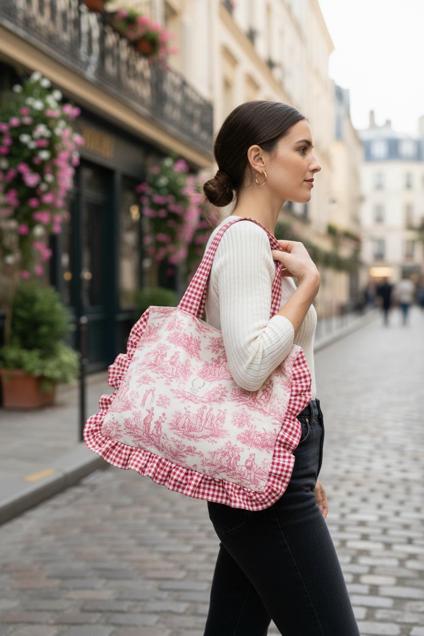 Le petit tote bag à volants 100% personnalisable