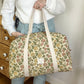 Sac Charlotte et trousse en Jacquard doré