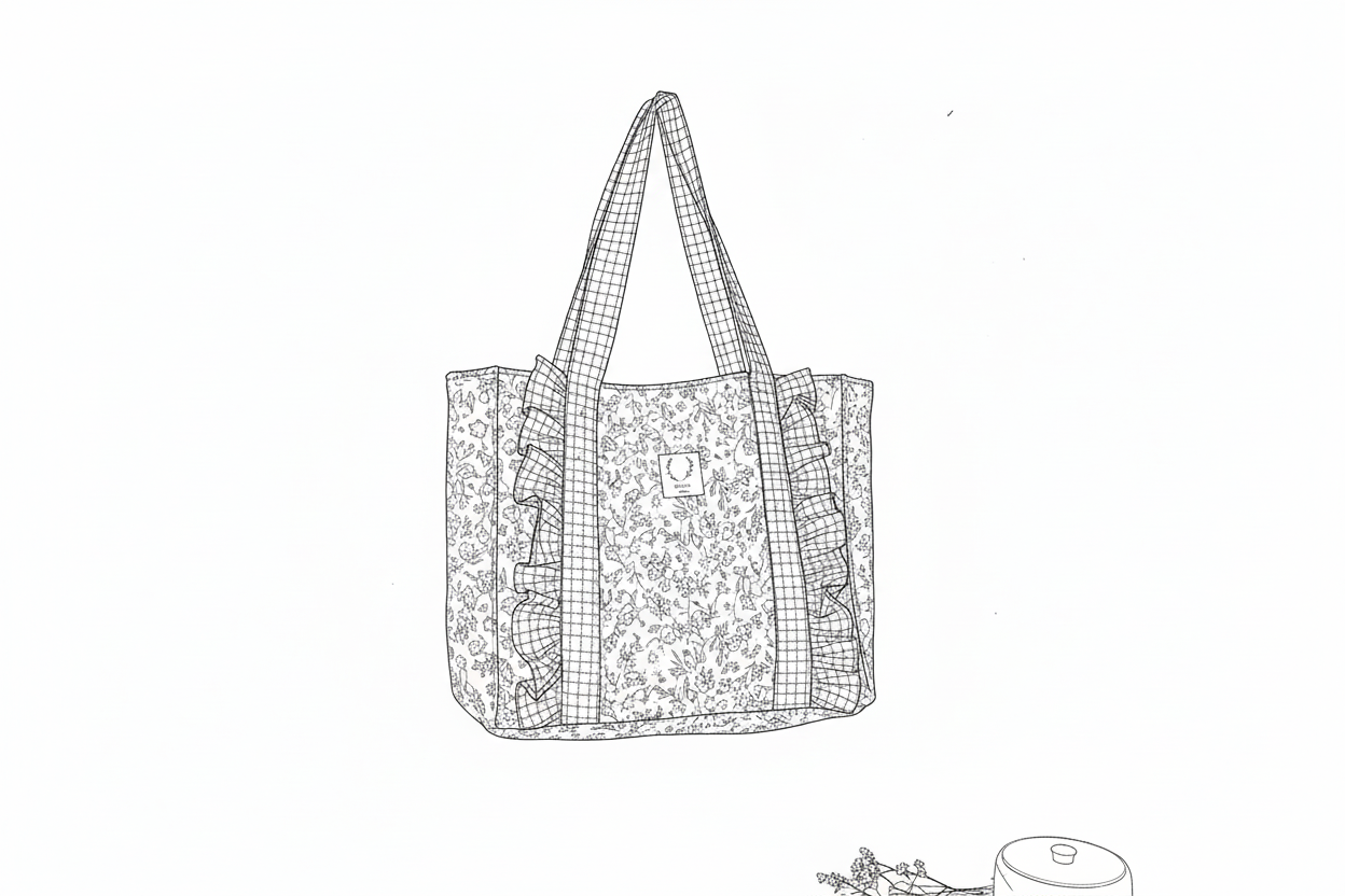 The Céleste tote bag is 100% customizable.
