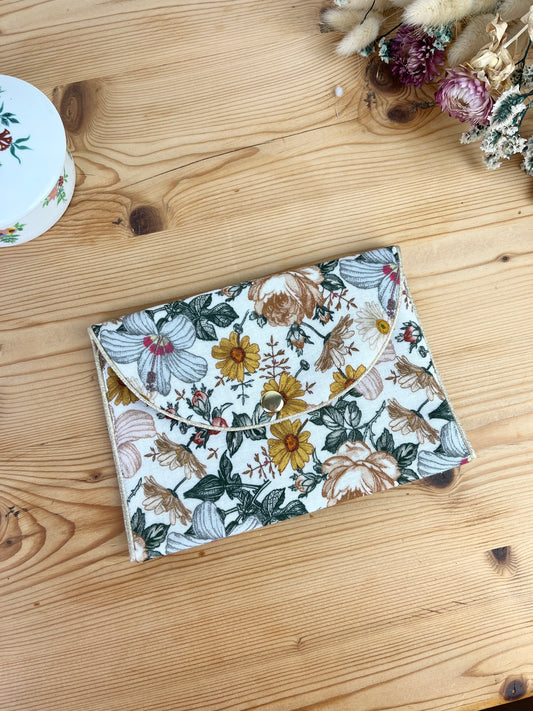 Le porte monnaie fleurs vintage