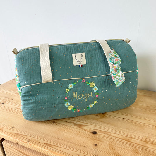 Sac Pernelle eucalyptus et couronne fleurie