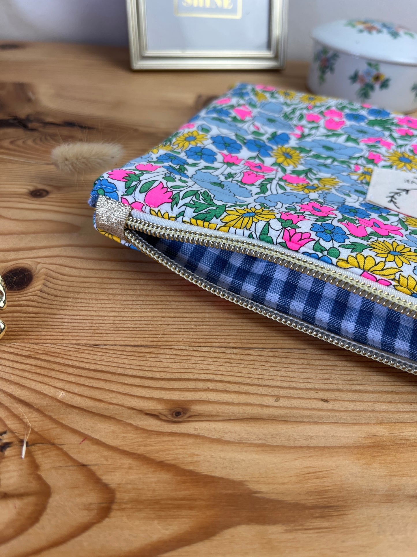 Pochette plate Liberty of London stabilo fluo