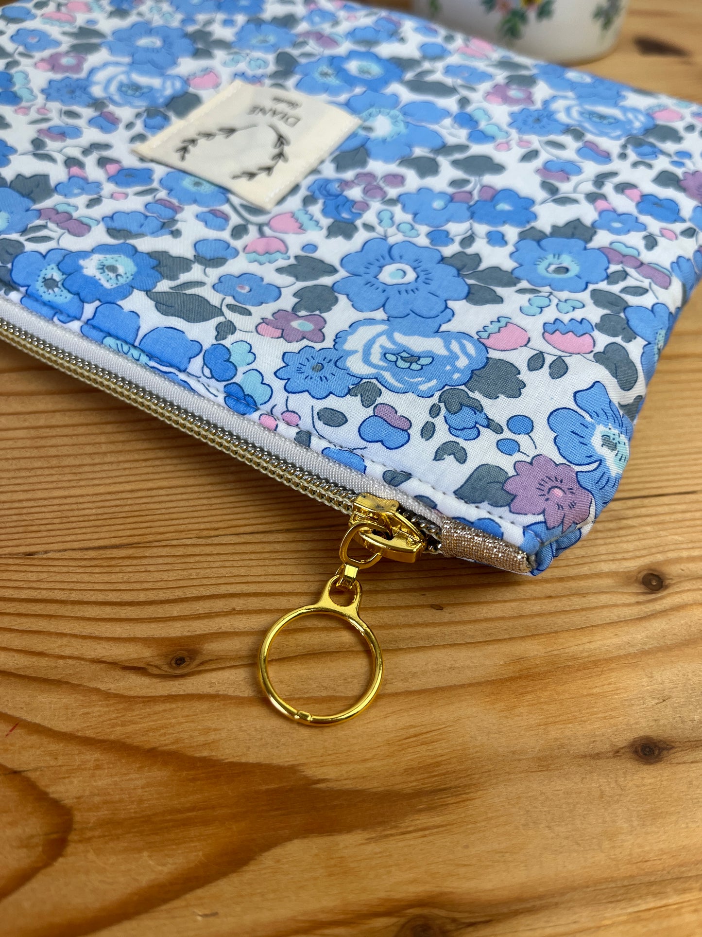 Pochette plate Liberty of London betsy bleu