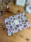 Pochette plate coton marion rose