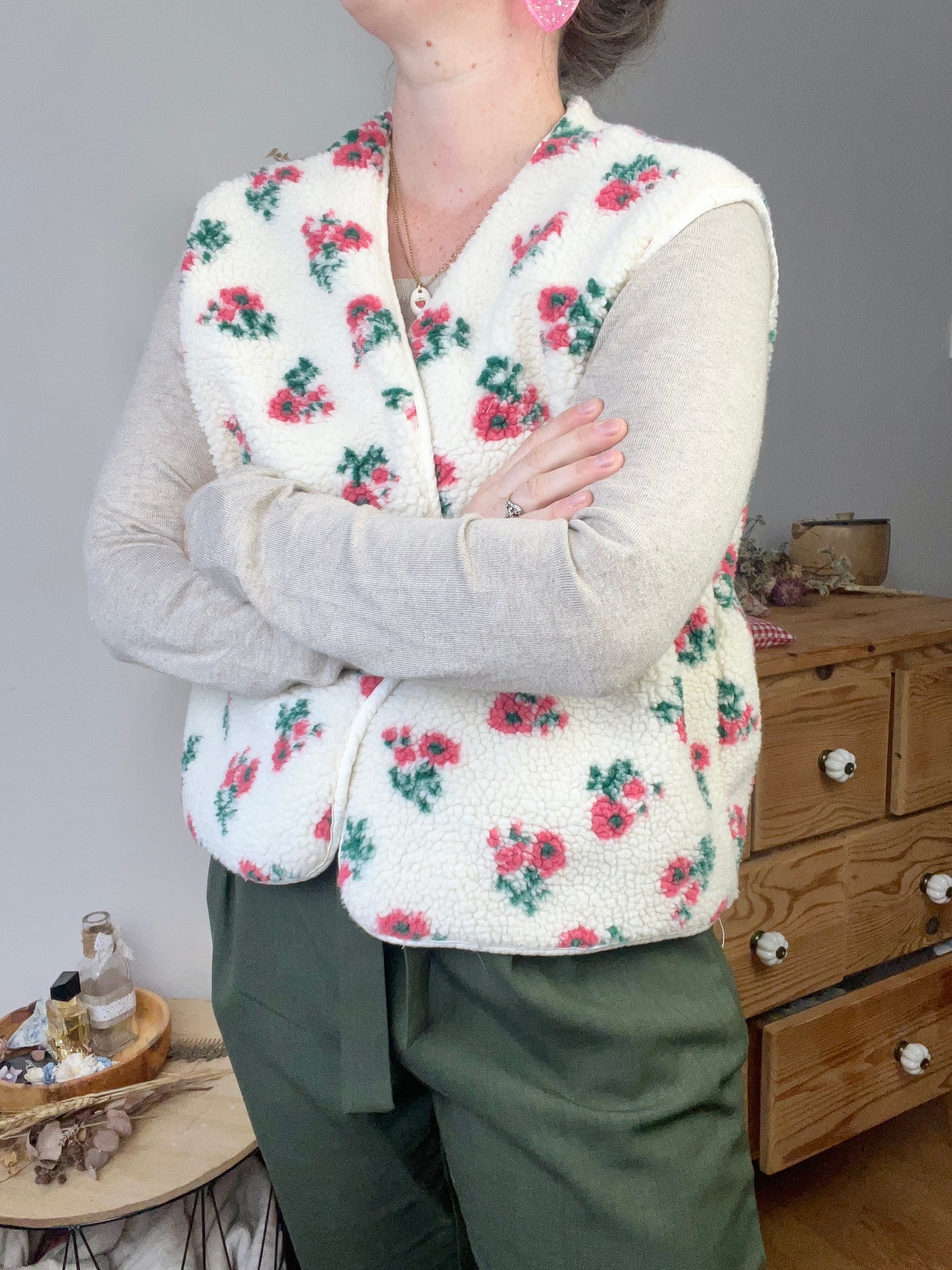 Prototype sherpa fleuri taille S-M