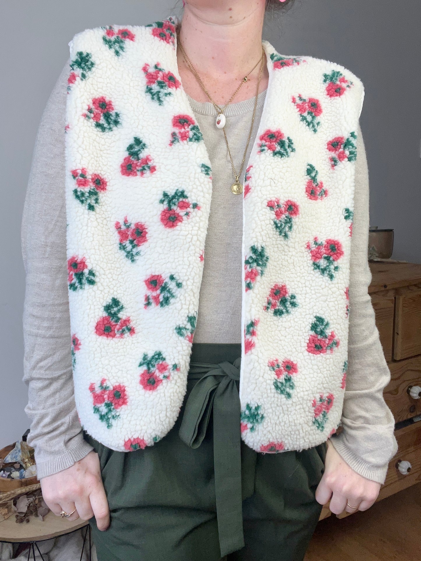 Prototype sherpa fleuri taille S-M