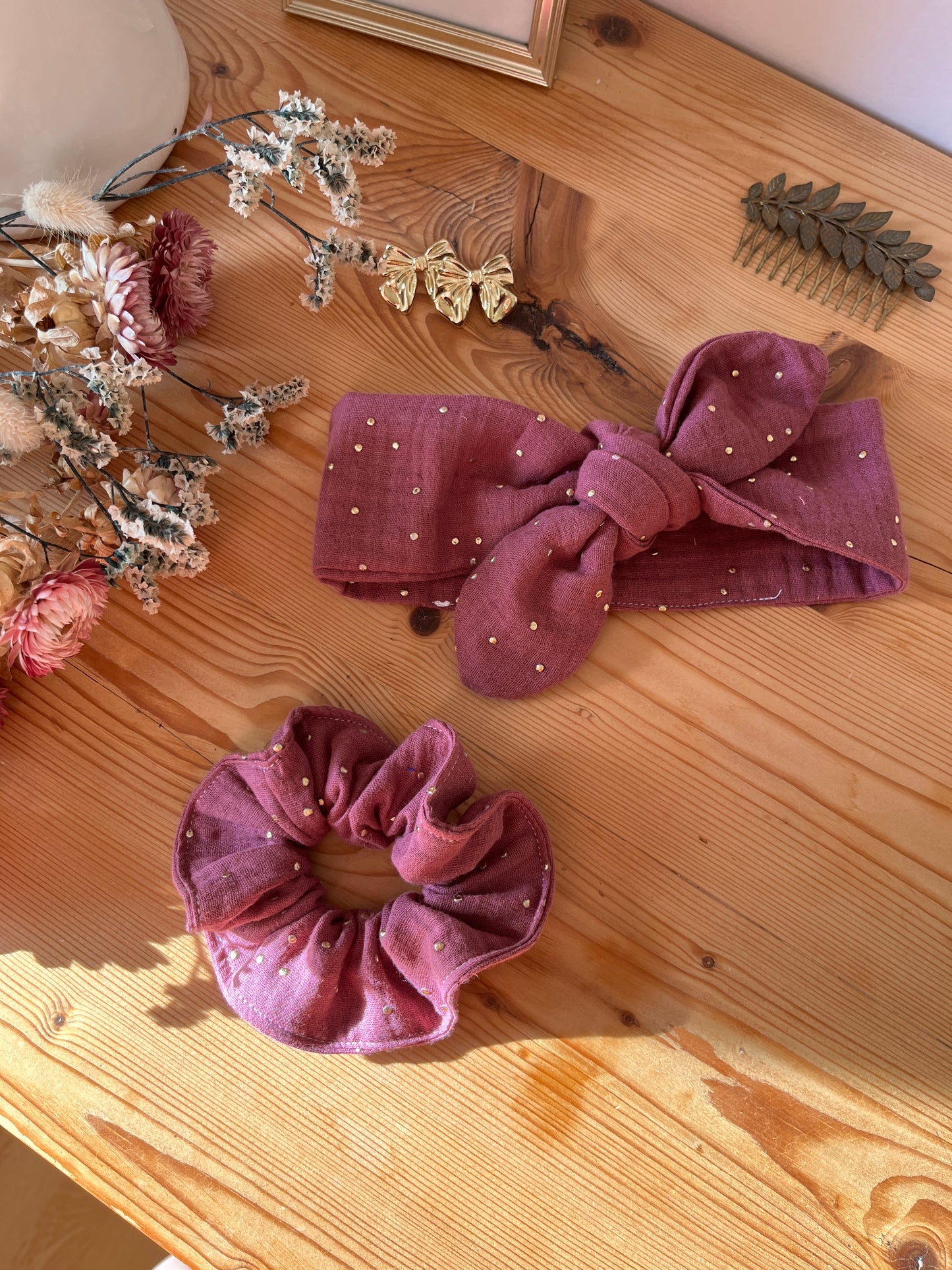 Set: headband and scrunchie of your choice 
