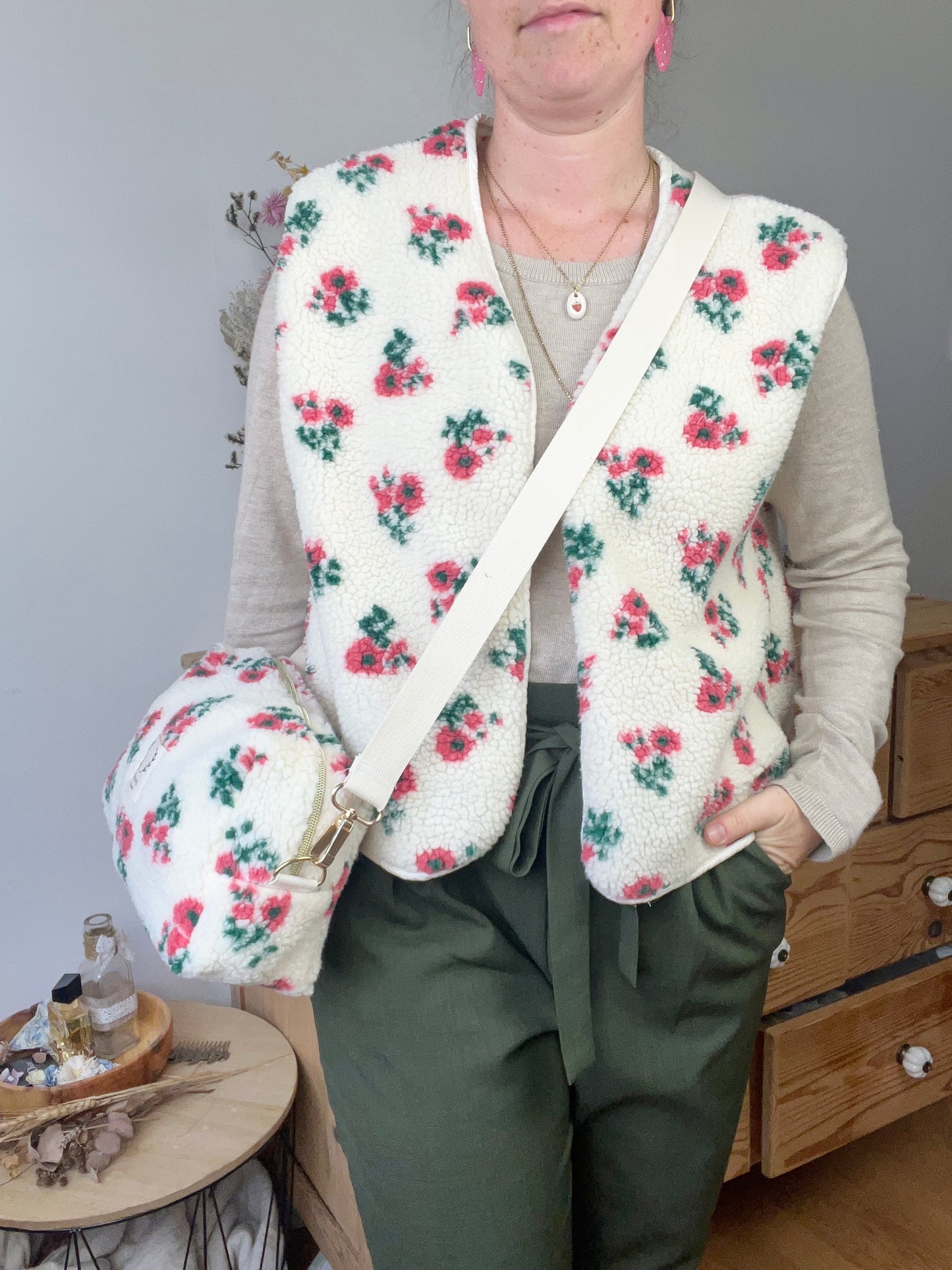 Prototype sherpa fleuri taille S-M