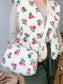 Prototype sac Colette souple en sherpa fleuri fushia gansé de biais
