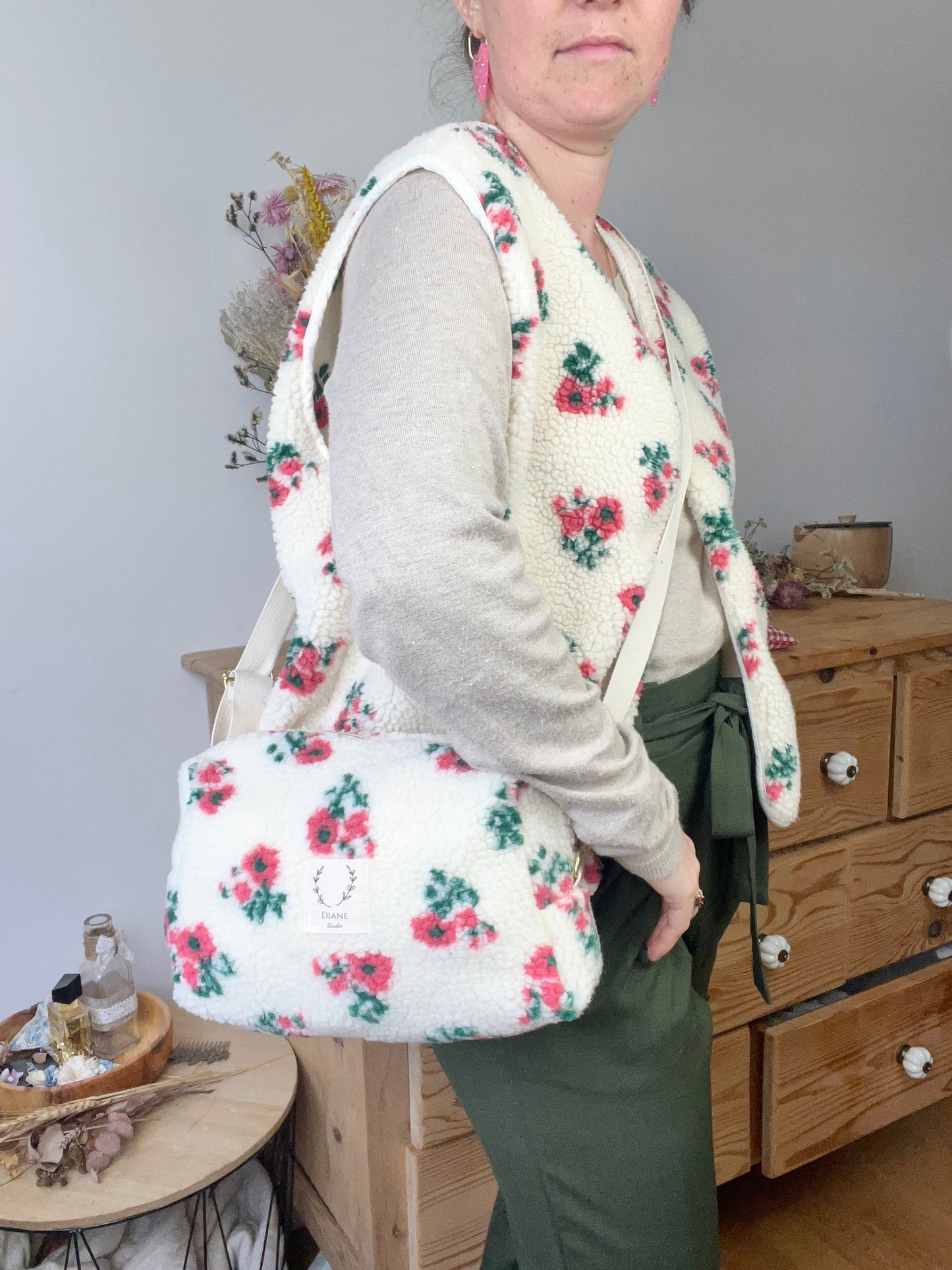 Prototype sherpa fleuri taille S-M