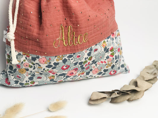 Pochon personnalisé Liberty Betsy porcelaine