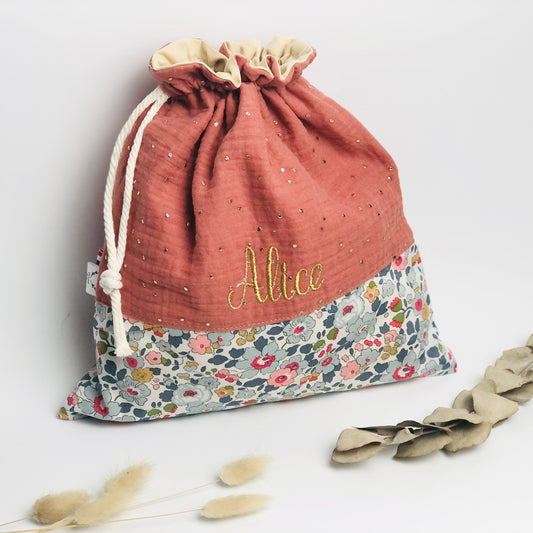 Pochon personnalisé Liberty Betsy porcelaine