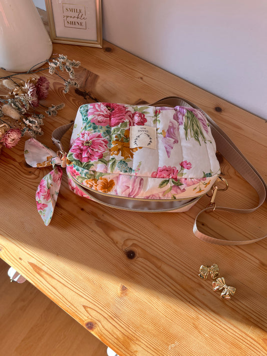 The Elisabeth Liberty poppy and daisy mustard shoulder bag