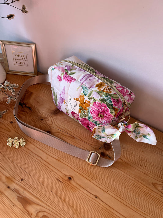 The Elisabeth Liberty poppy and daisy mustard shoulder bag