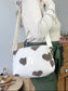 Prototype sac Colette souple en sherpa coeur chocolat