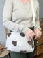 Prototype sac Colette souple en sherpa coeur chocolat