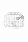 Louison the children's duffel bag with initial lace