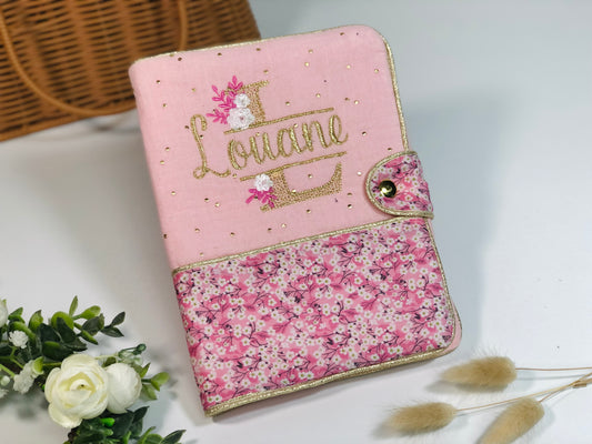Mahé le protège carnet Liberty mitsi rose