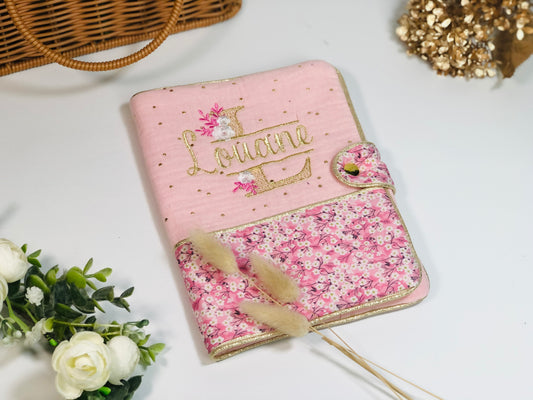 Mahé le protège carnet Liberty mitsi rose