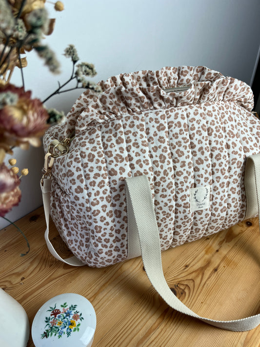 Sac Louison léopard beige