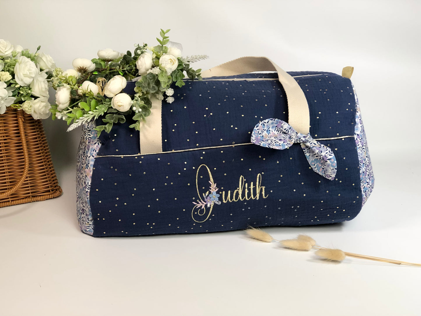 Le sac Pernelle prénom floral doré  ✨