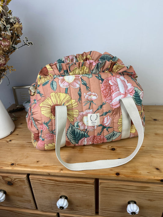 Sac Louison gaze fleurie