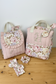 Set: lace initial duffel bag and Eglantine backpack