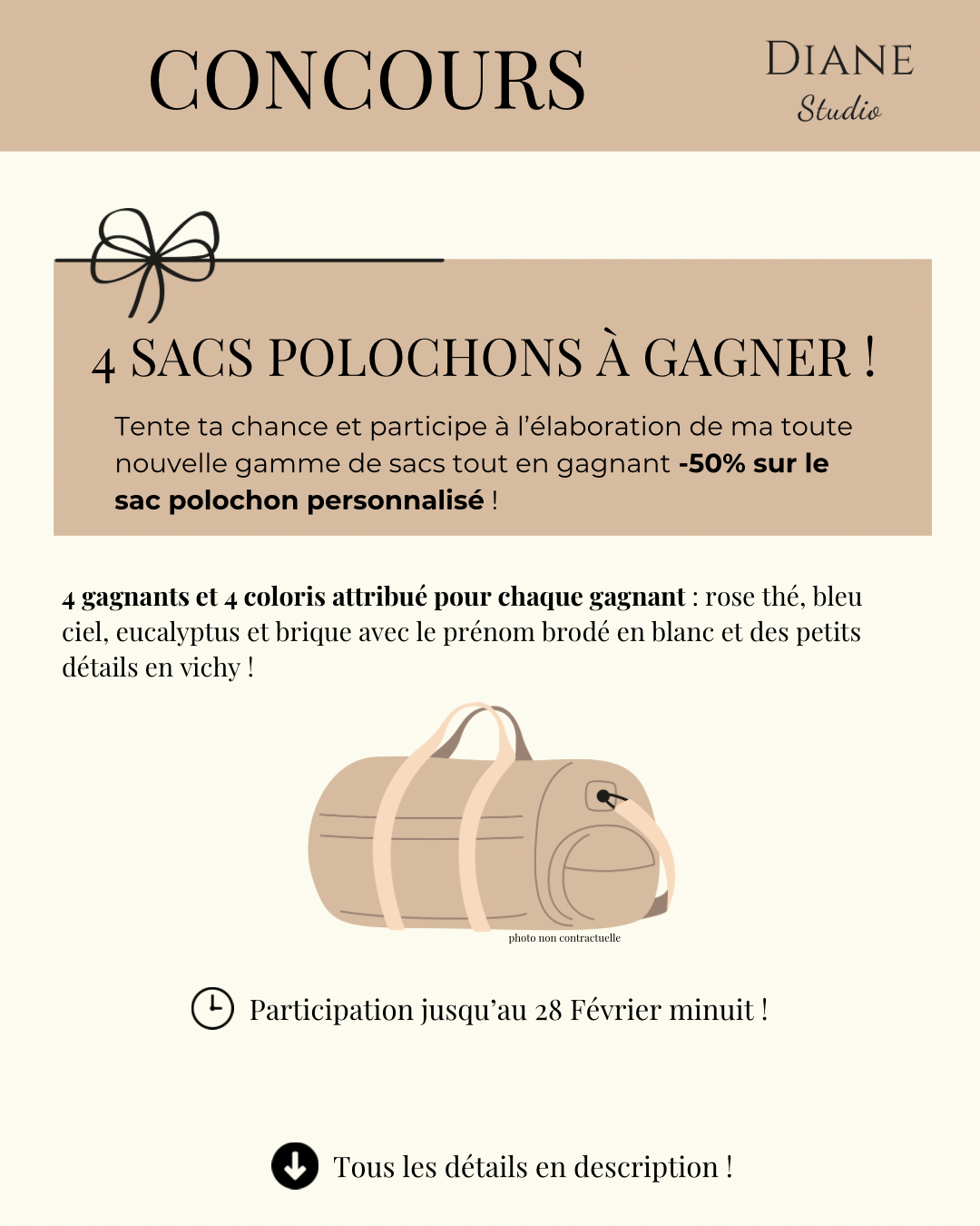 CONCOURS Le sac polochon à -50%