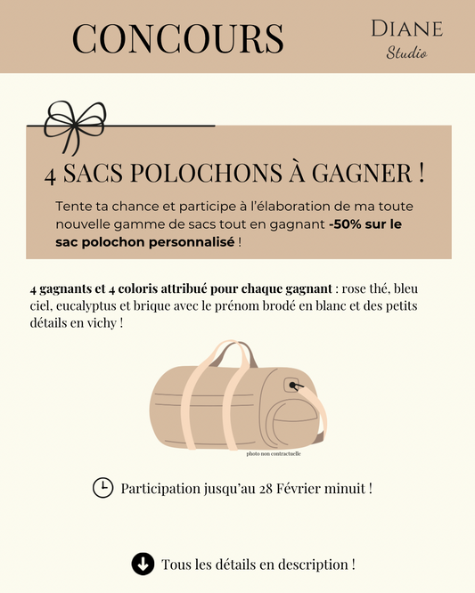 CONCOURS Le sac polochon à -50%