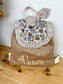 Le sac à dos enfant personnalisé Églantine velours camel et marion