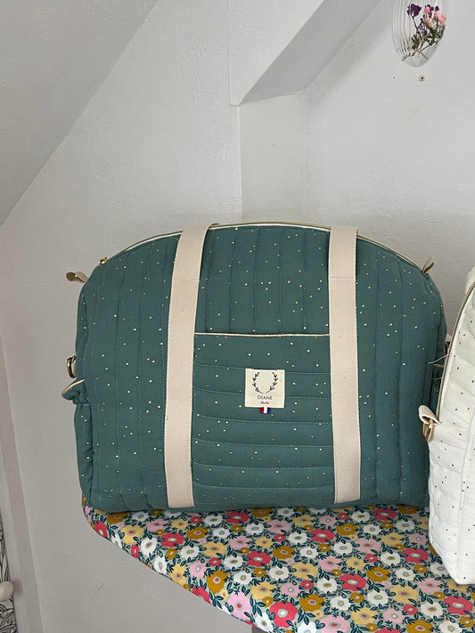 Aimé le sac à langer double gaze eucalyptus