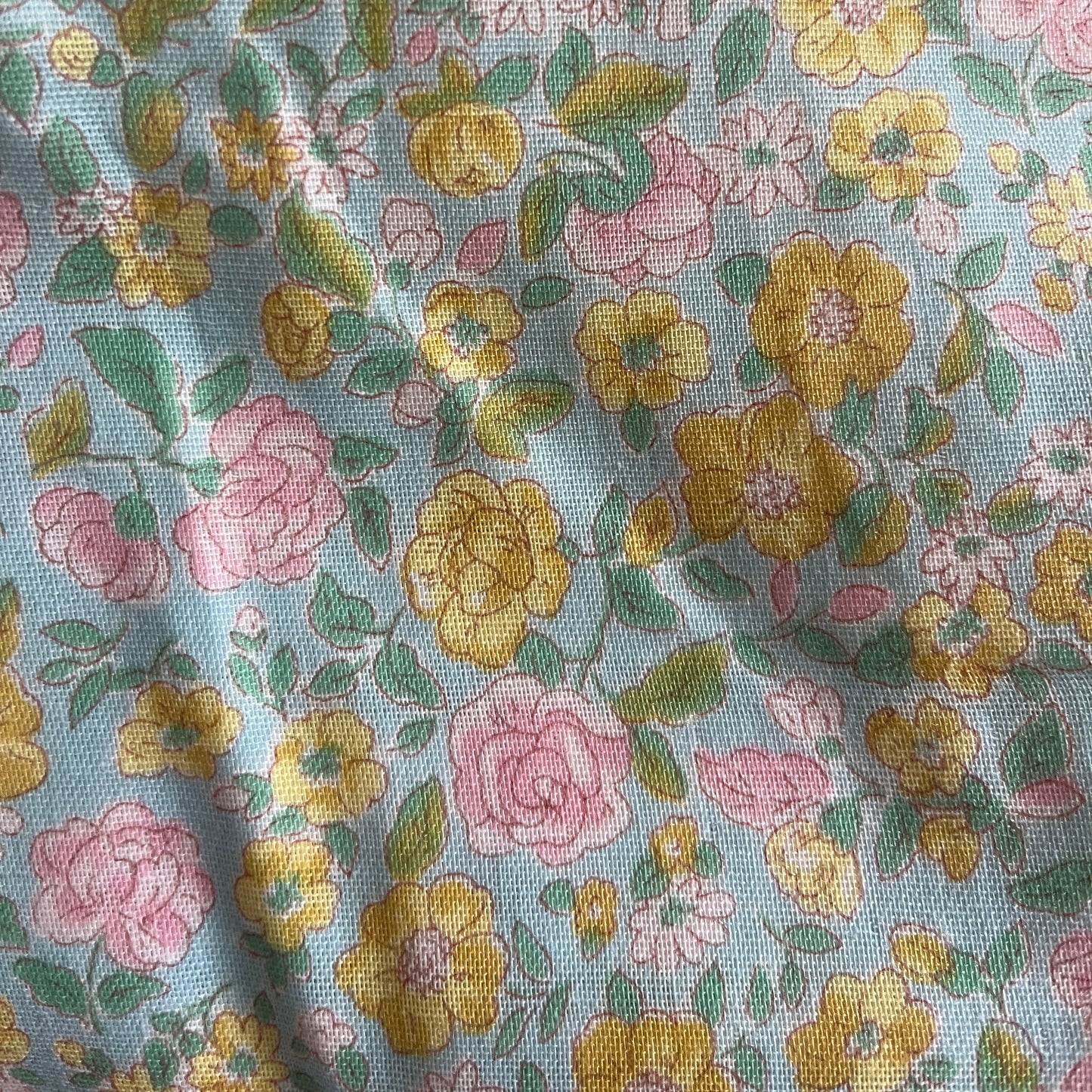 Coupon 50cm fleuri pastel