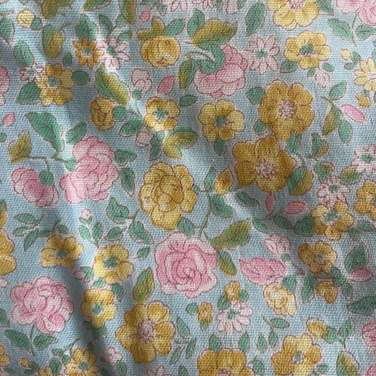 Coupon 50cm fleuri pastel