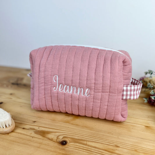 Colette la trousse de toilette rose thé