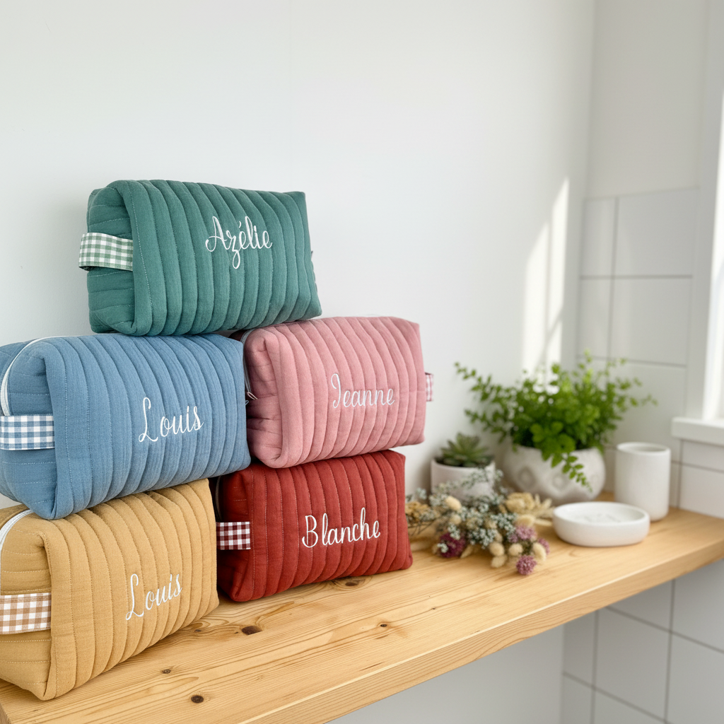 Ensemble fratrie : trousses de toilette