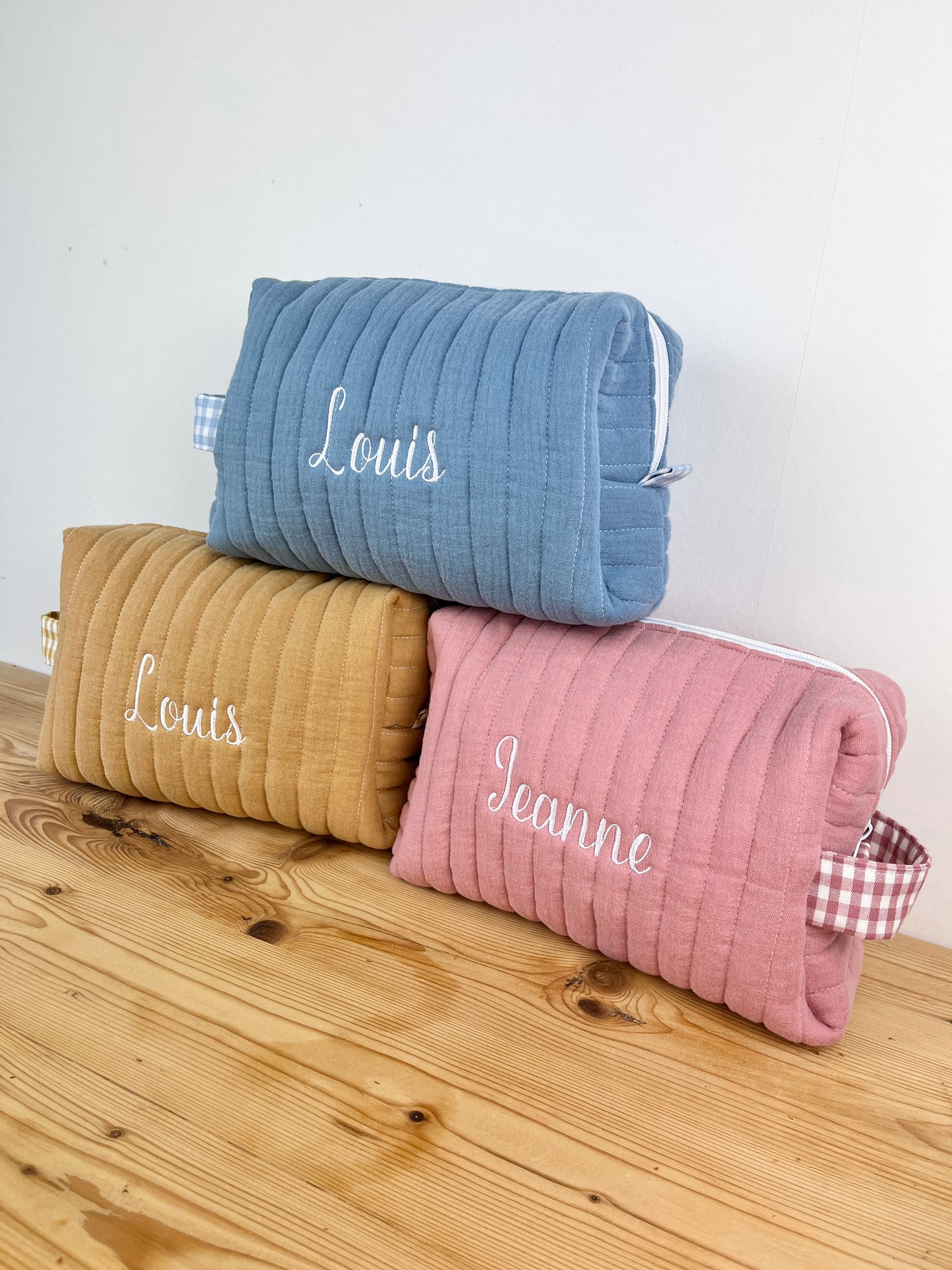 Ensemble fratrie : trousses de toilette