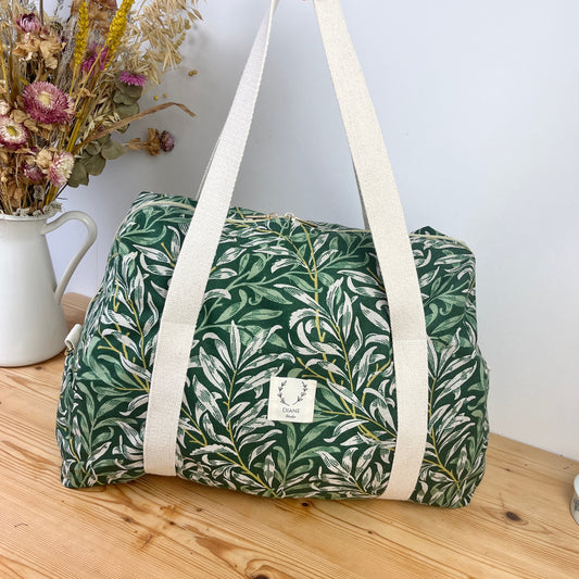 Hélène le sac week-end souple feuillage