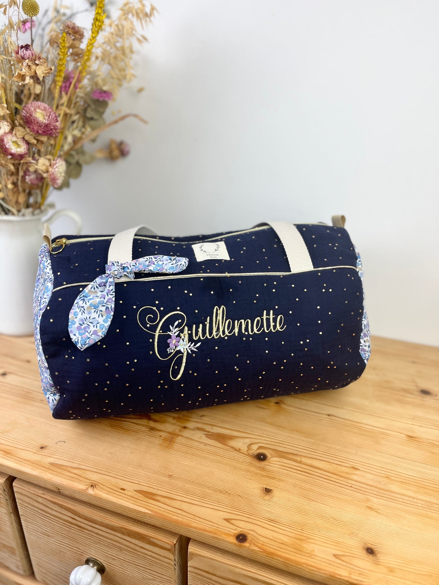 Sac Louison adulte initiale florale