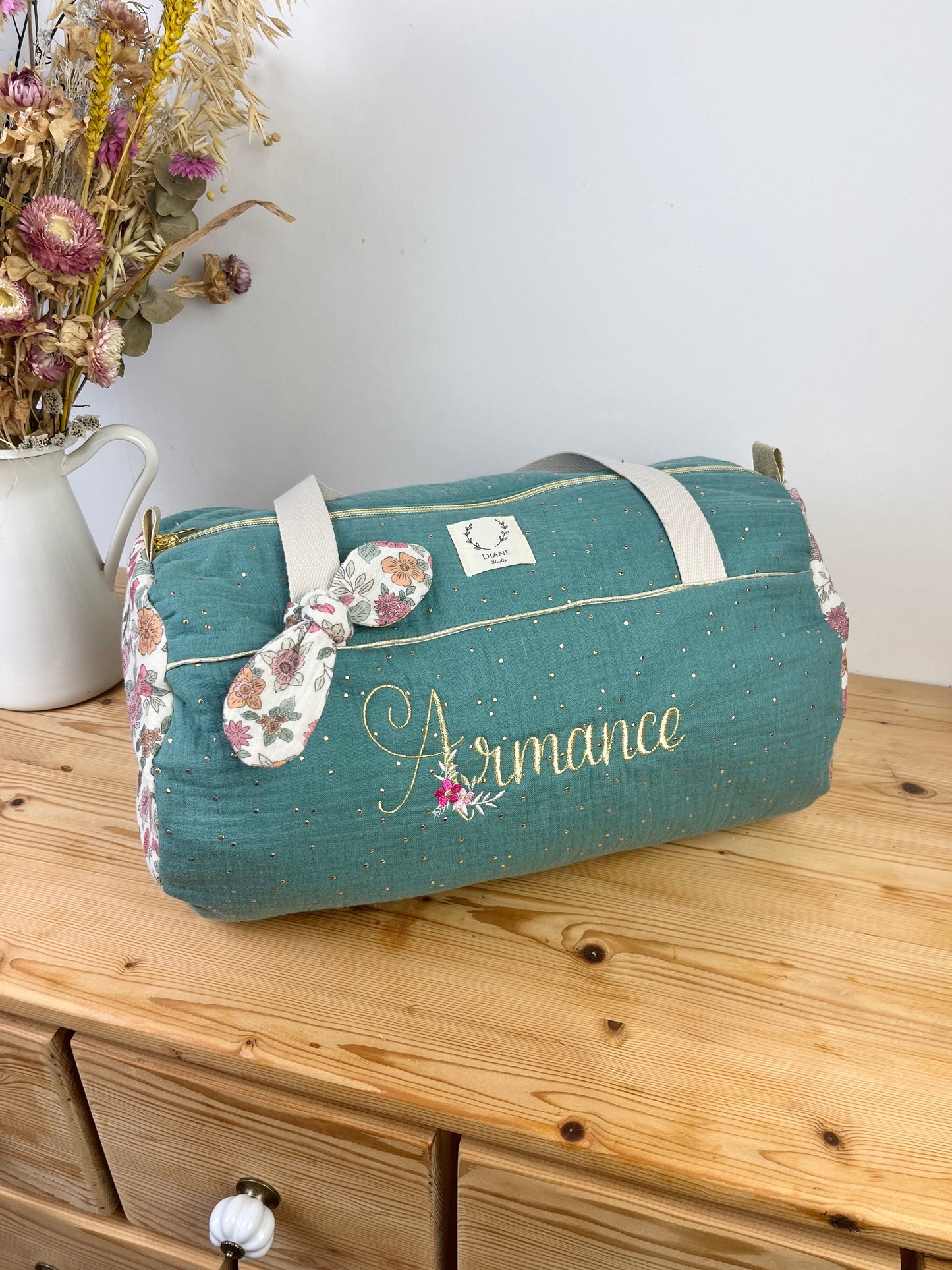 Sac Louison adulte initiale florale