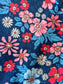 Floral print cotton on a navy background