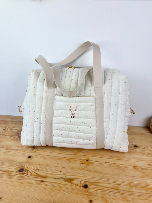 Hélène le sac week-end crème doré