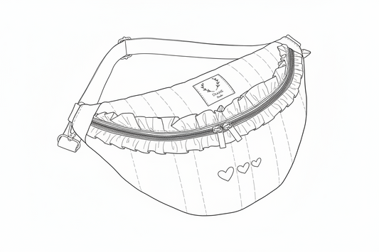 The Eléonore gold children's fanny pack is 100% customizable.