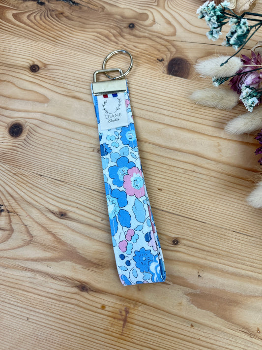 Porte clé Liberty betsy bleu